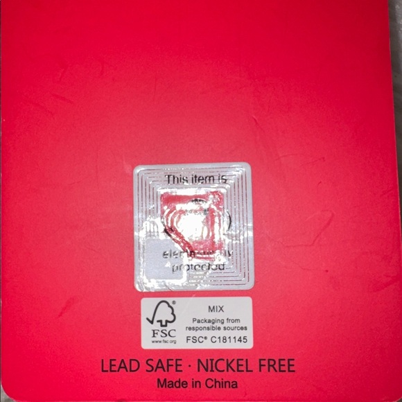 Piper K Red Heart Keychain with Gold Clip NWT - Picture 6 of 7